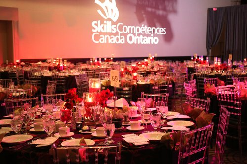Luxury corporate gala table setting by Alexandria Design House