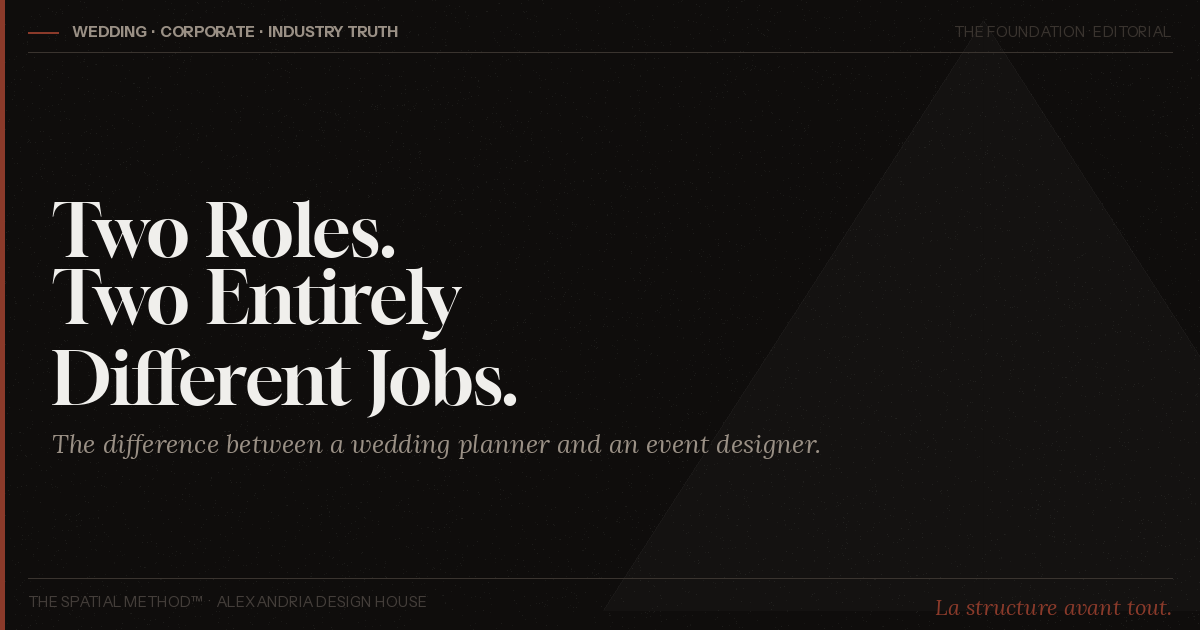 Wedding planner and event designer article by Alexandria Design House