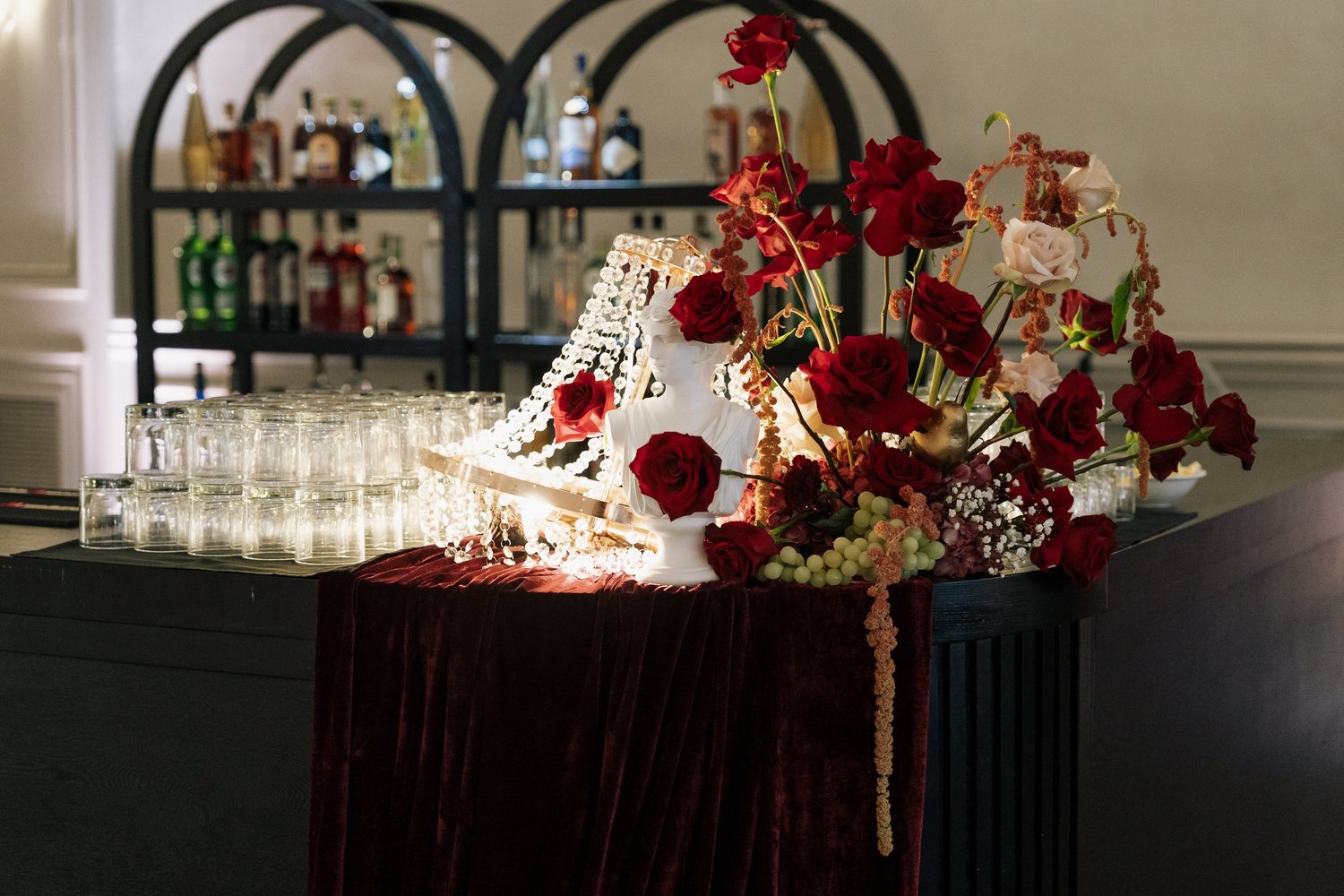 Event table rendering and design detail by Alexandria Design House