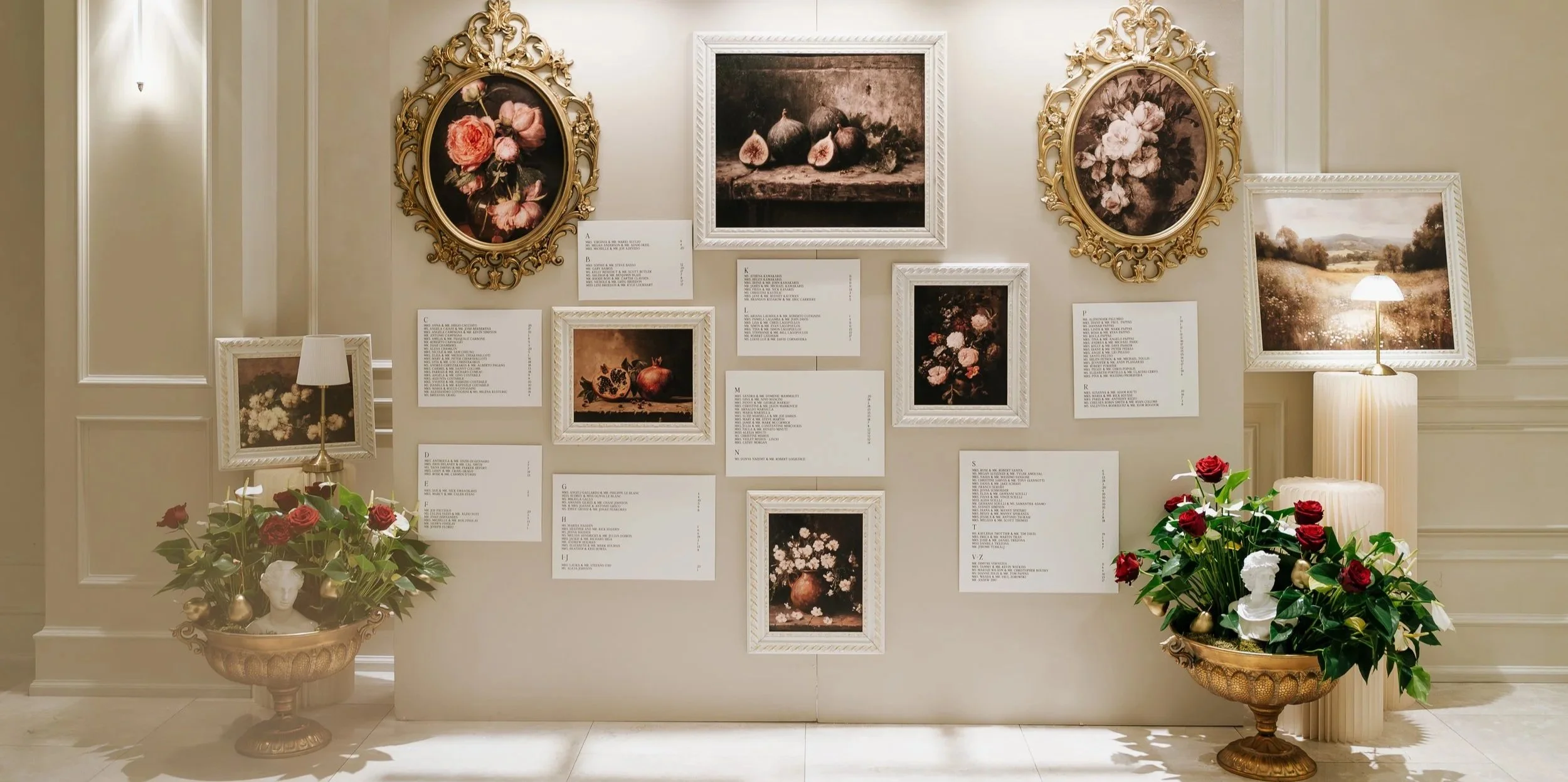 Dinner event design portfolio by Alexandria Design House