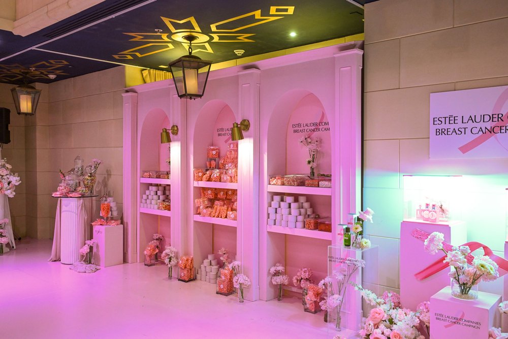 Estee Lauder Breast Cancer Campaign event by Alexandria Design House