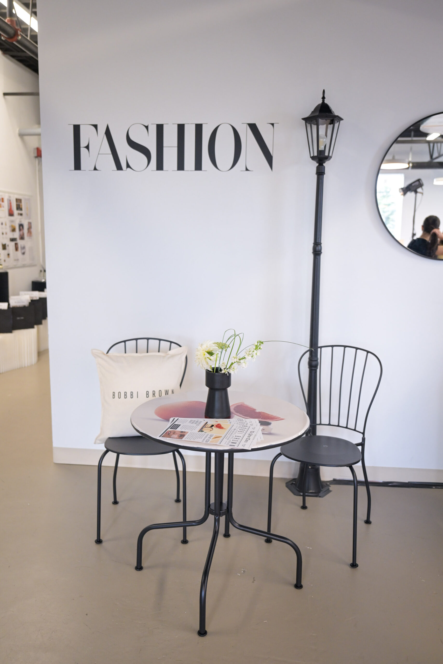 Bobbi Brown × FASHION experiential environment detail by Alexandria Design House