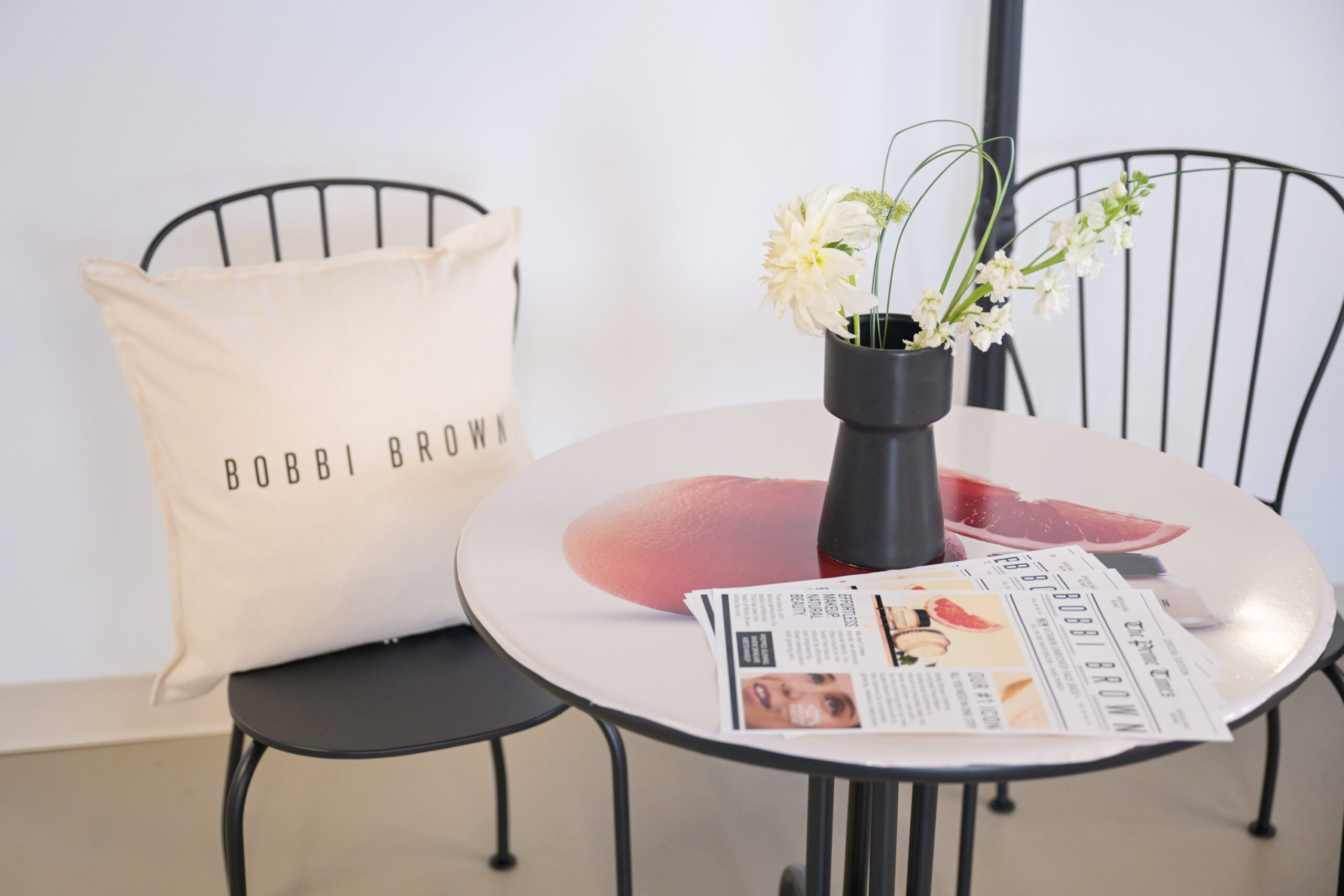 Bobbi Brown × FASHION experiential environment detail by Alexandria Design House
