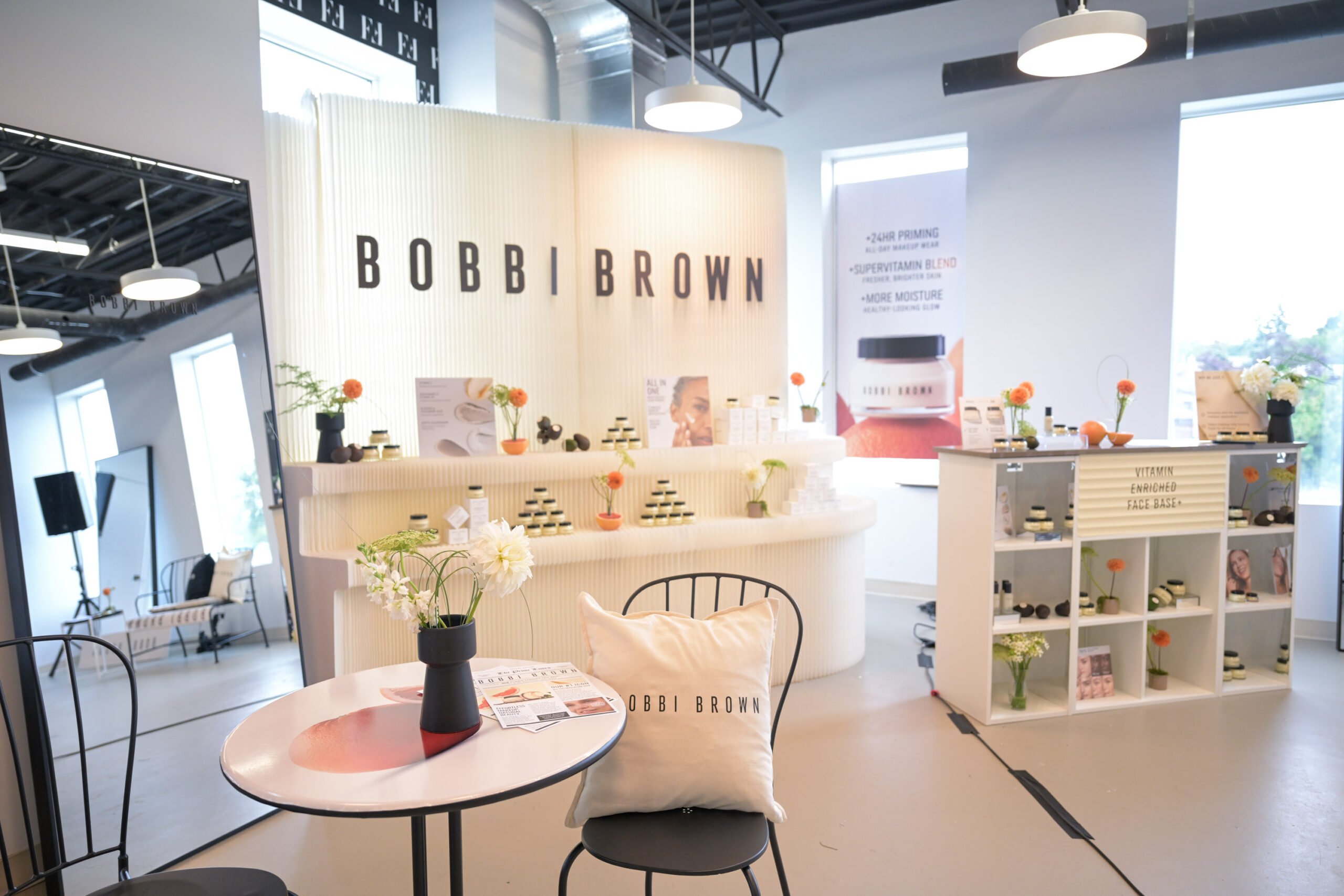 Bobbi Brown × FASHION experiential environment detail by Alexandria Design House
