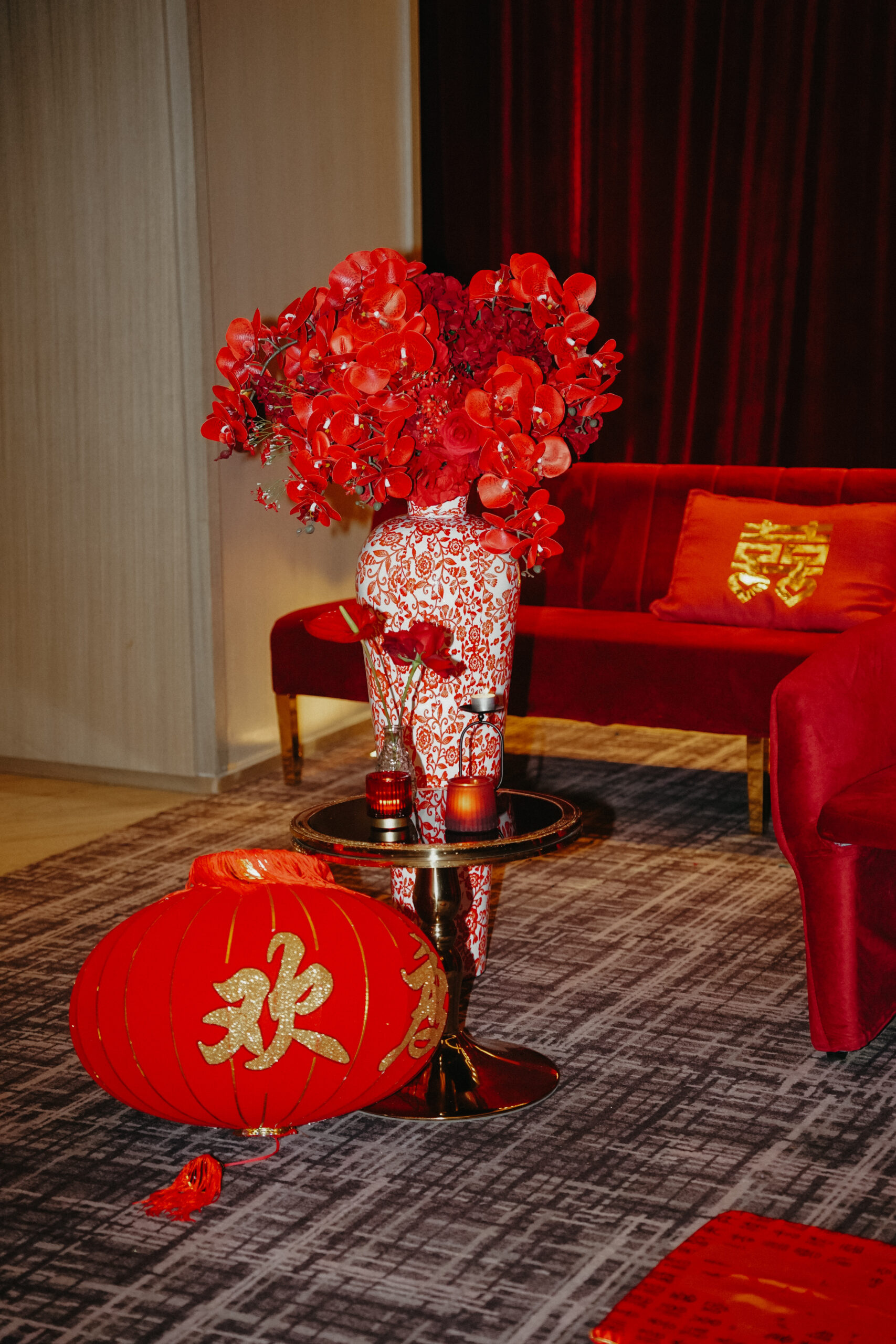 Luxury cultural wedding environment by Alexandria Design House