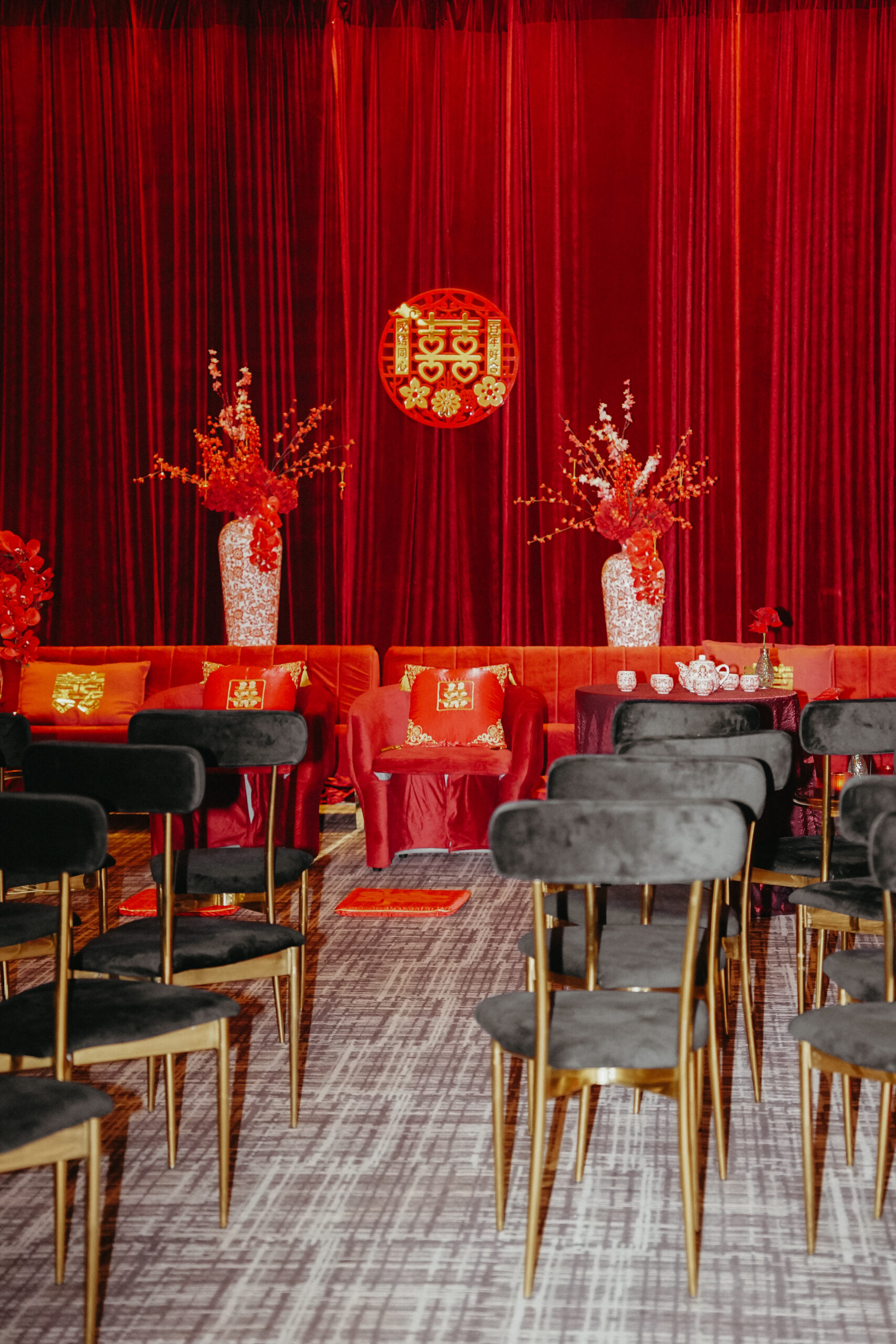 High end multicultural wedding design by Alexandria Design House