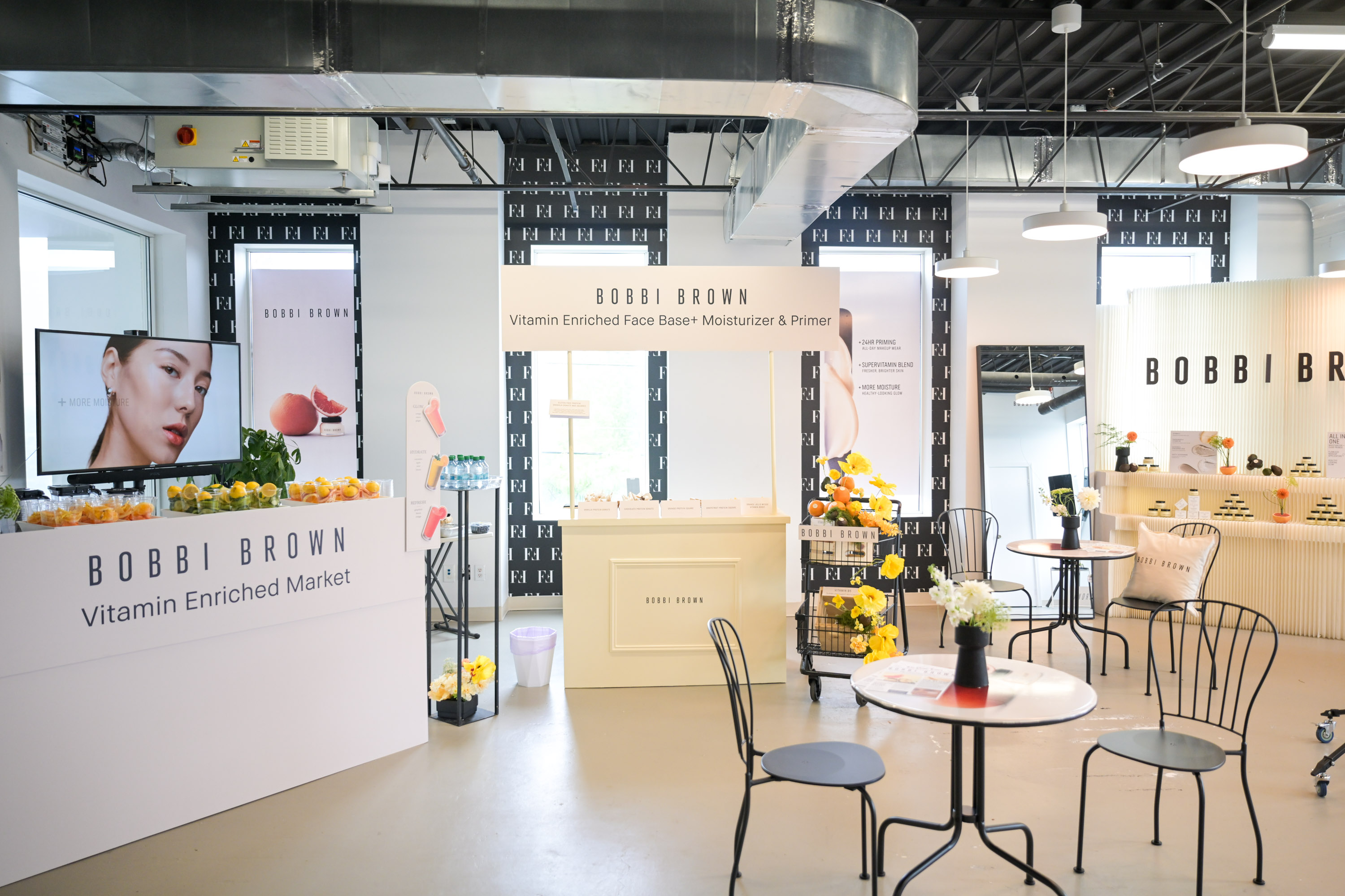 Built Bobbi Brown Vitamin Enriched Market with product stations and seating